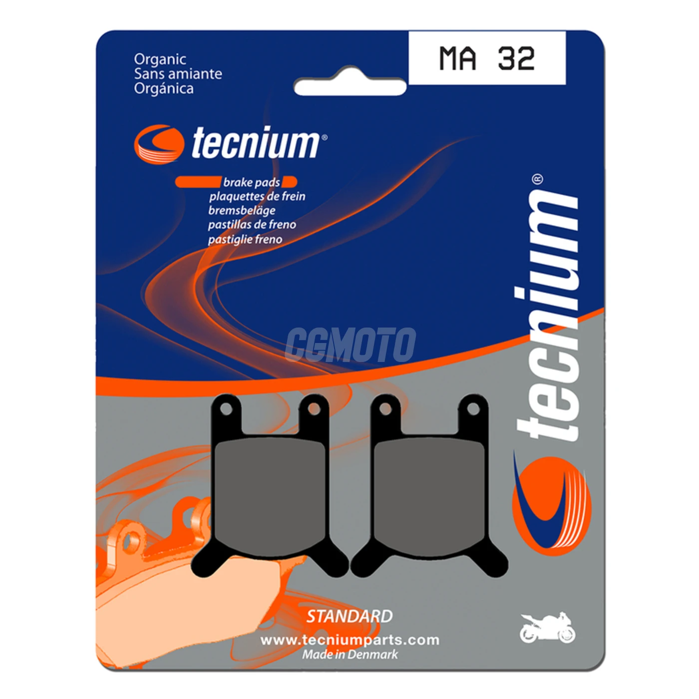 Plaquettes de frein TECNIUM MA32 Organique