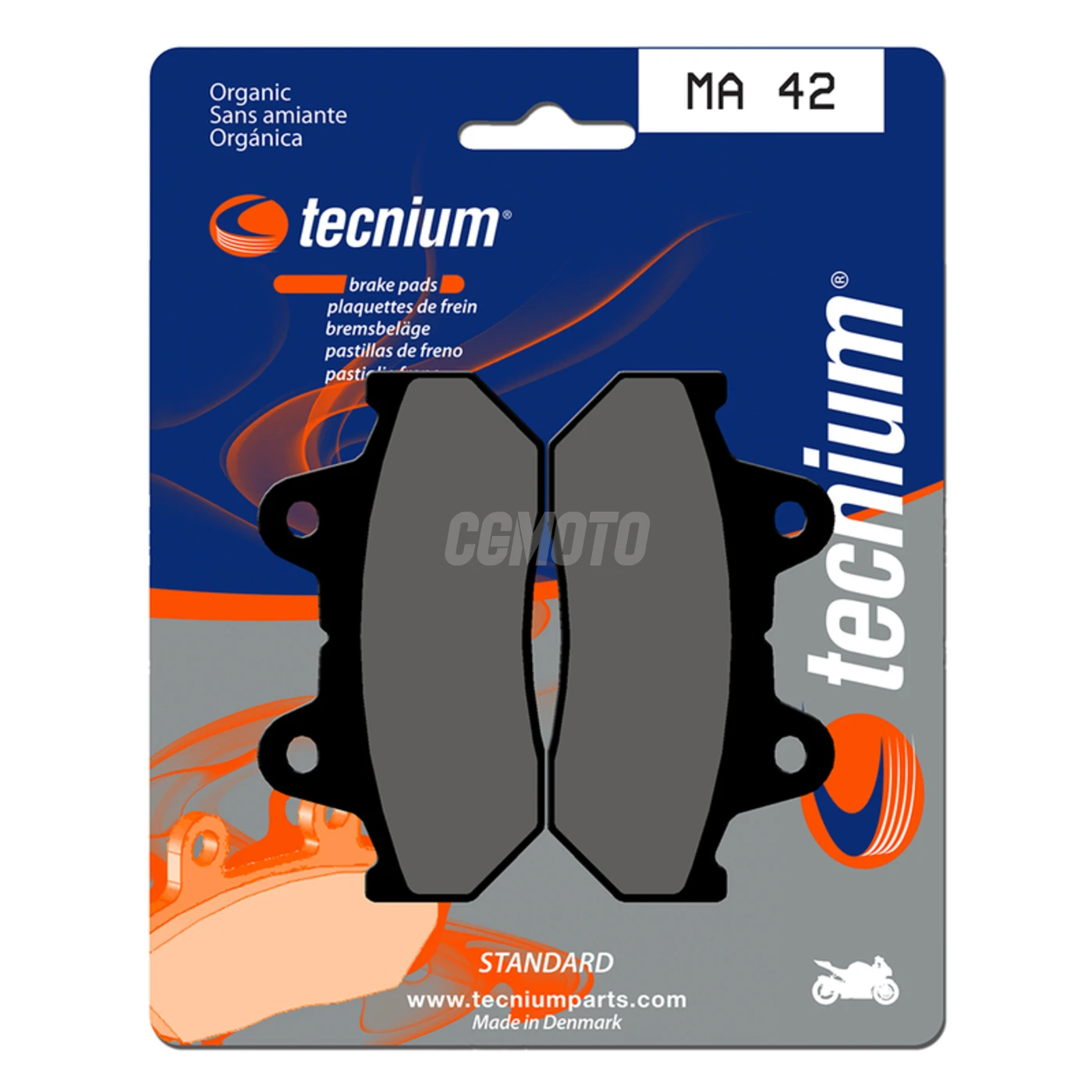 Plaquettes de frein TECNIUM MA42 Organique