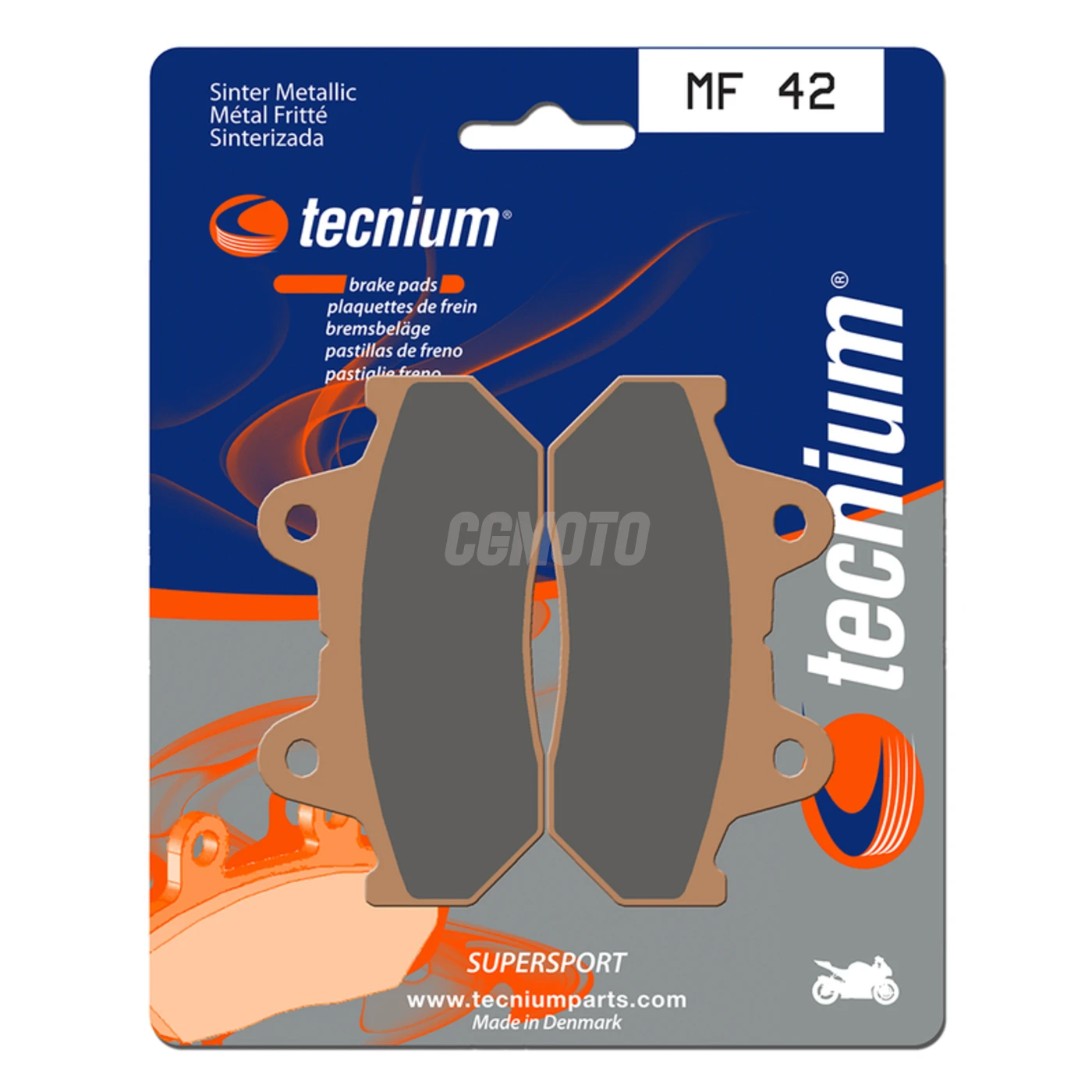 Plaquettes de frein TECNIUM MF42 Métal fritté