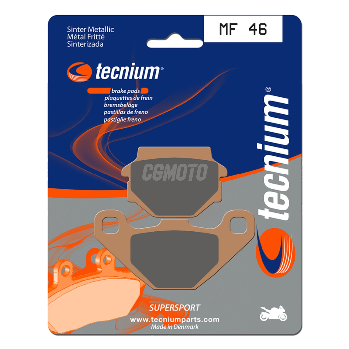 Plaquettes de frein TECNIUM MF46 Métal fritté