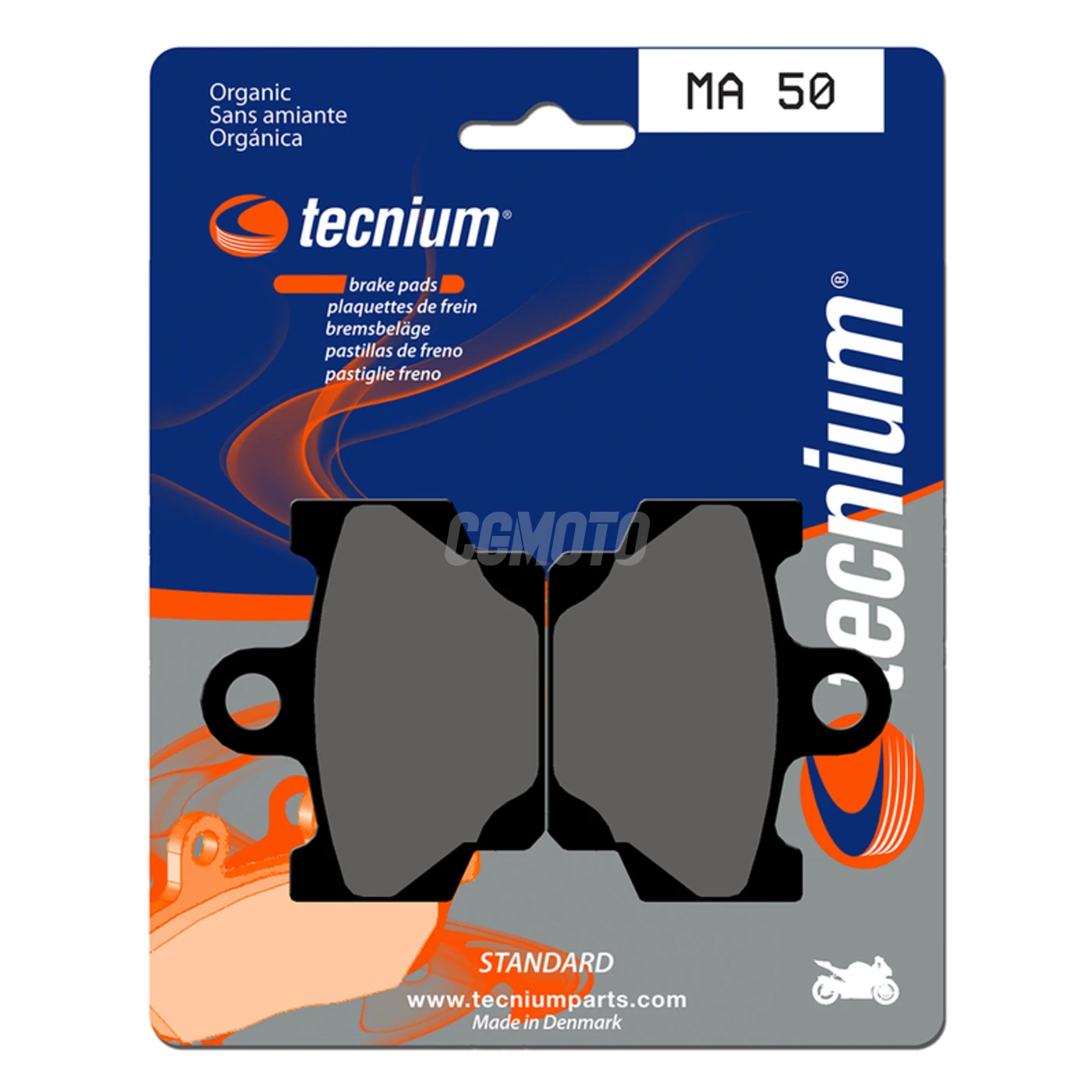 Plaquettes de frein TECNIUM MA50 Organique