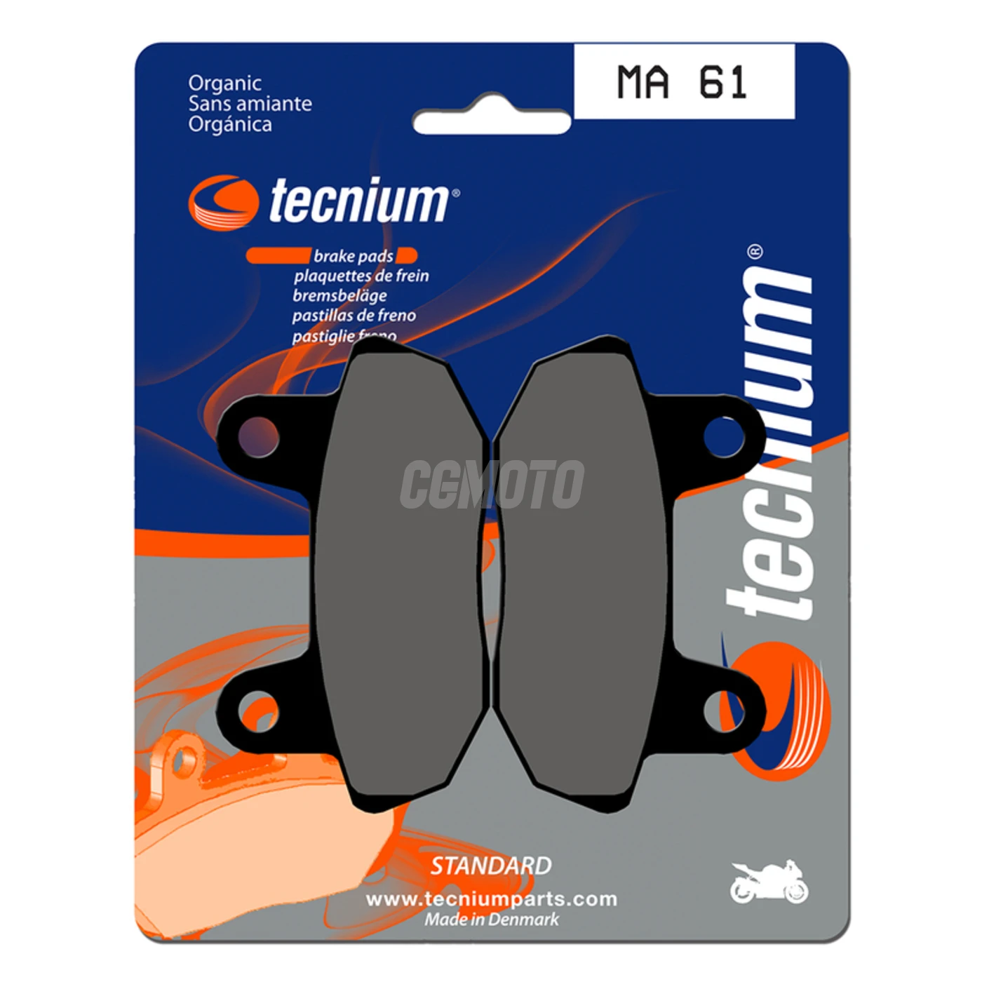 Plaquettes de frein TECNIUM MA61 Organique