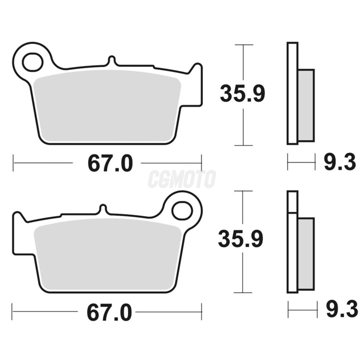 PLAQUETTES de FREIN BRAKING 890CM46