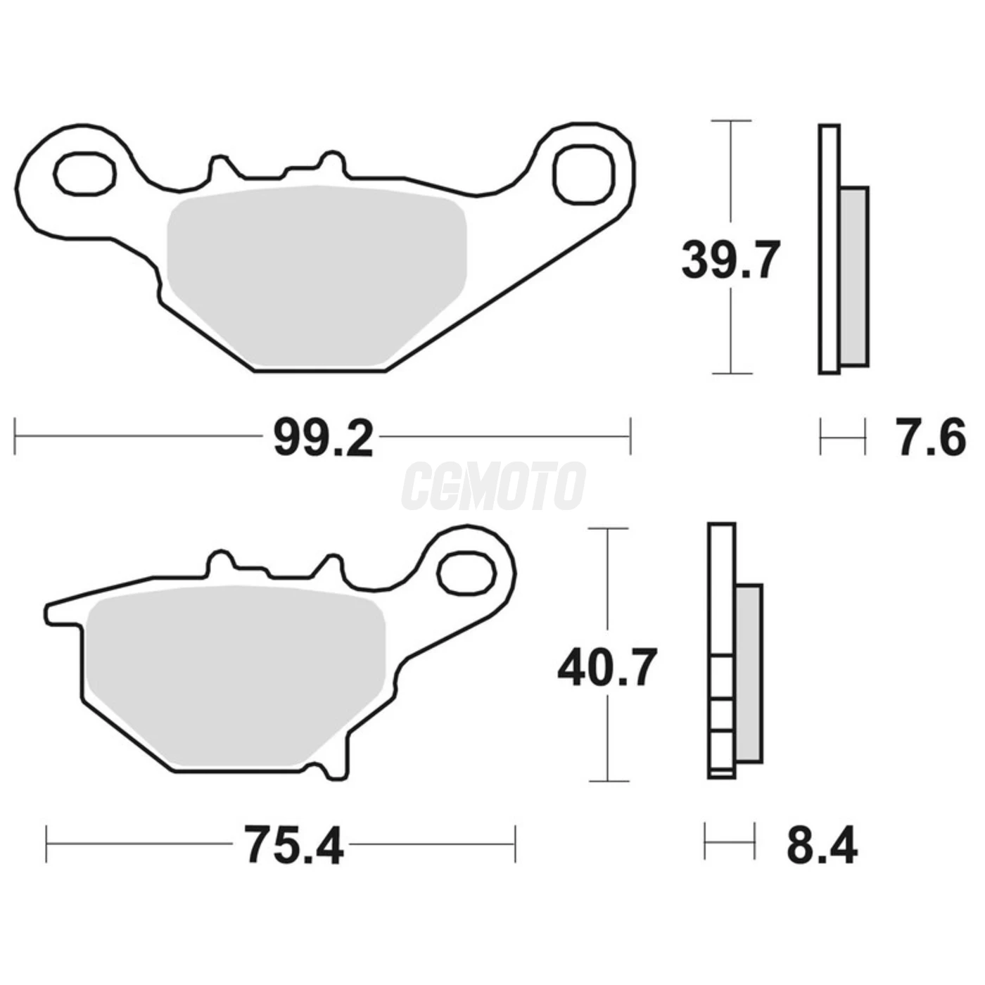 PLAQUETTES de FREIN BRAKING 905CM44