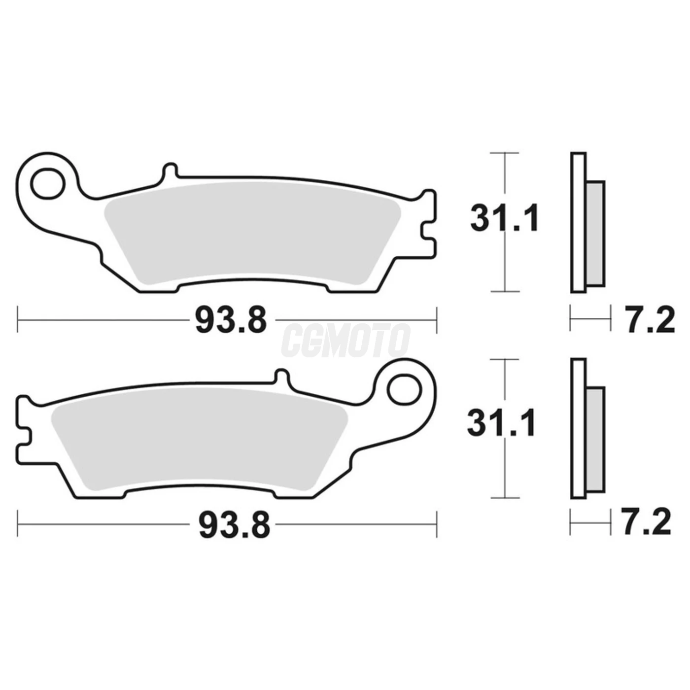 PLAQUETTES de FREIN BRAKING 929CM46