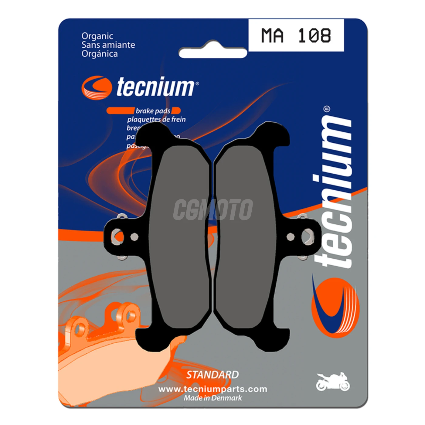 Plaquettes de frein TECNIUM MA108 Organique