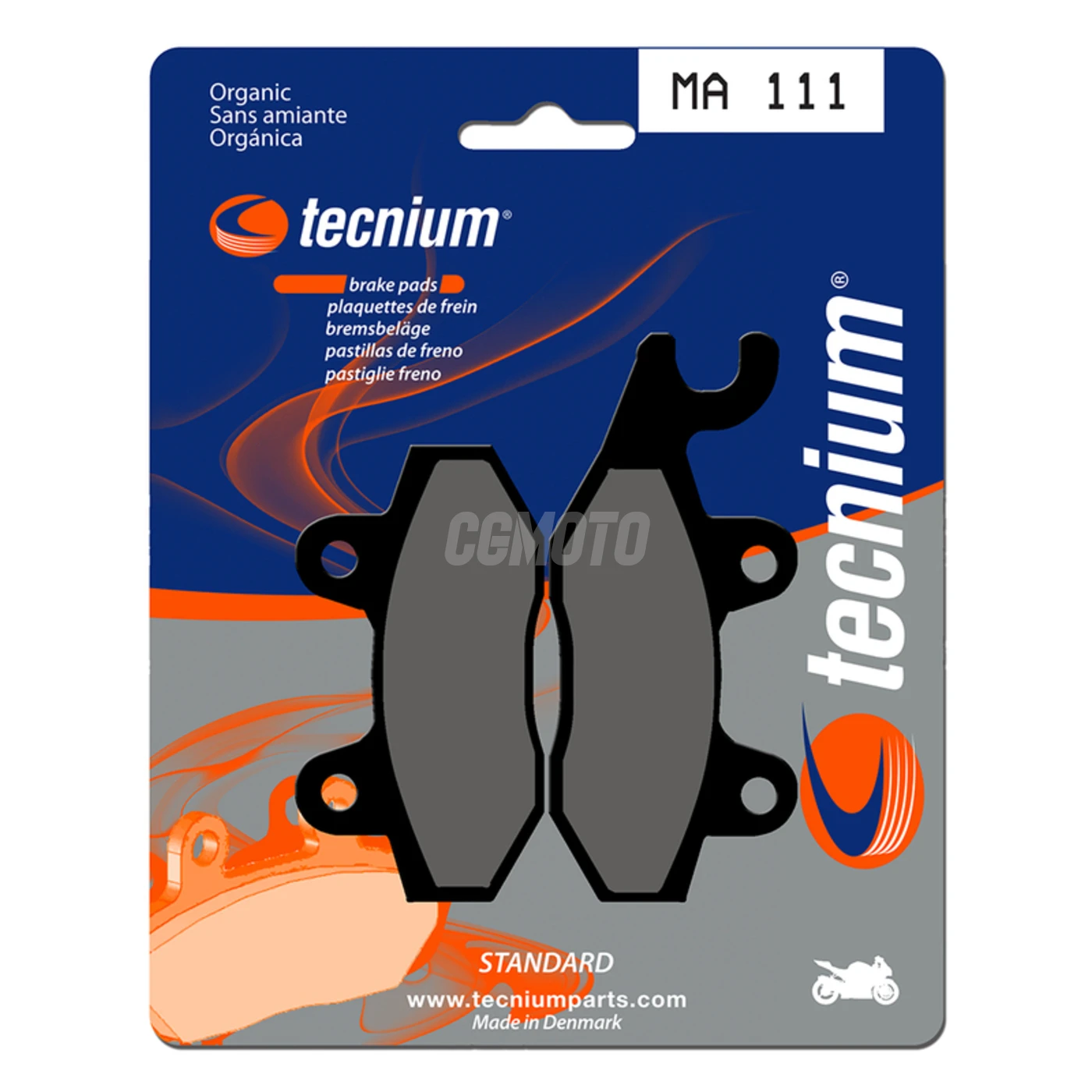 Plaquettes de frein TECNIUM MA111 Organique