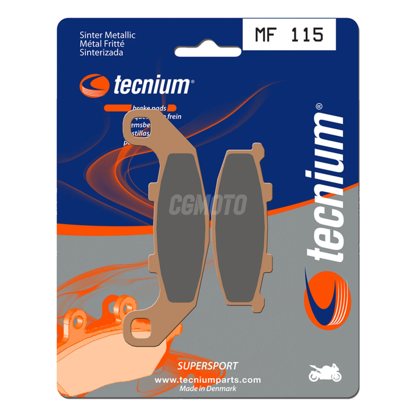 Plaquettes de frein TECNIUM MF115 Métal fritté