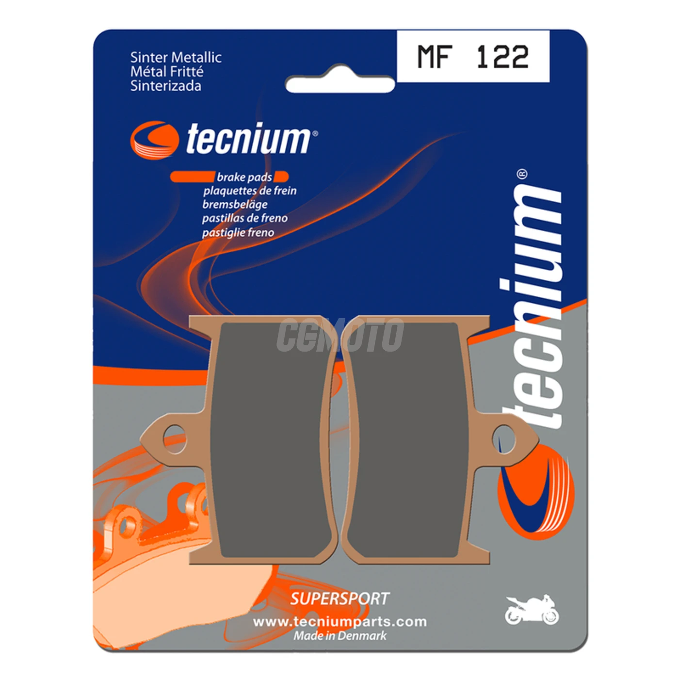 Plaquettes de frein TECNIUM MF122 Métal fritté