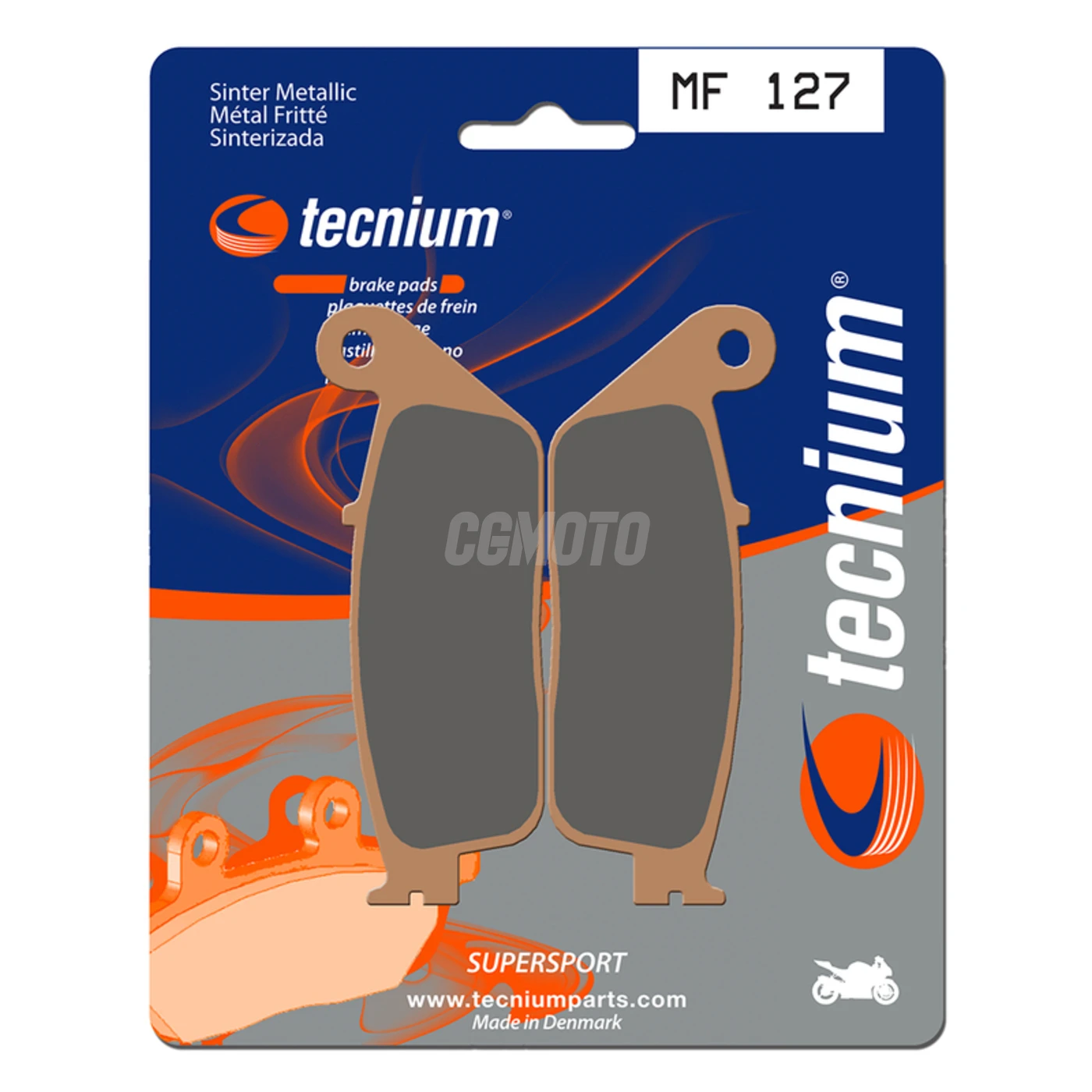 Plaquettes de frein TECNIUM MF127 Métal fritté