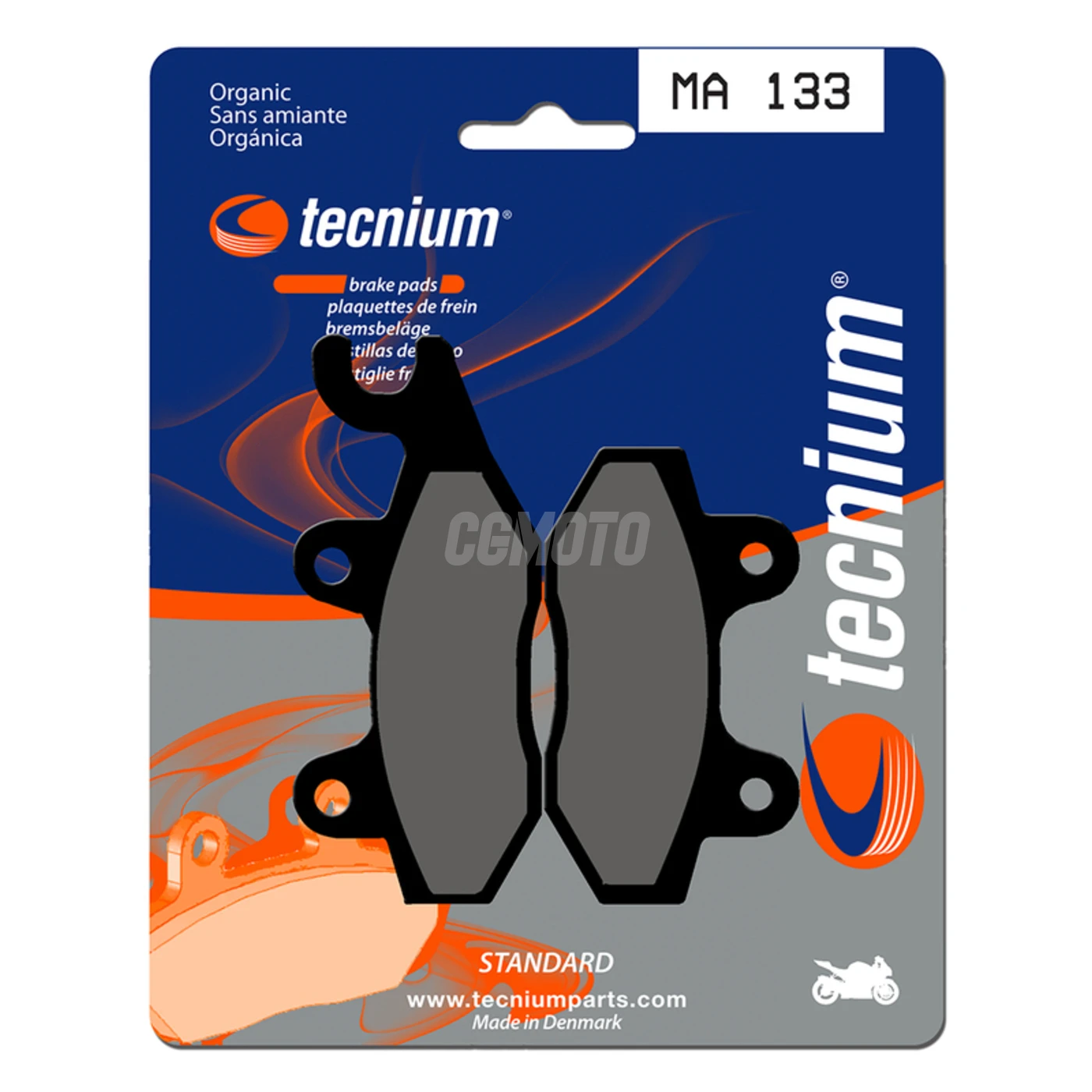 Plaquettes de frein TECNIUM MA133 Organique