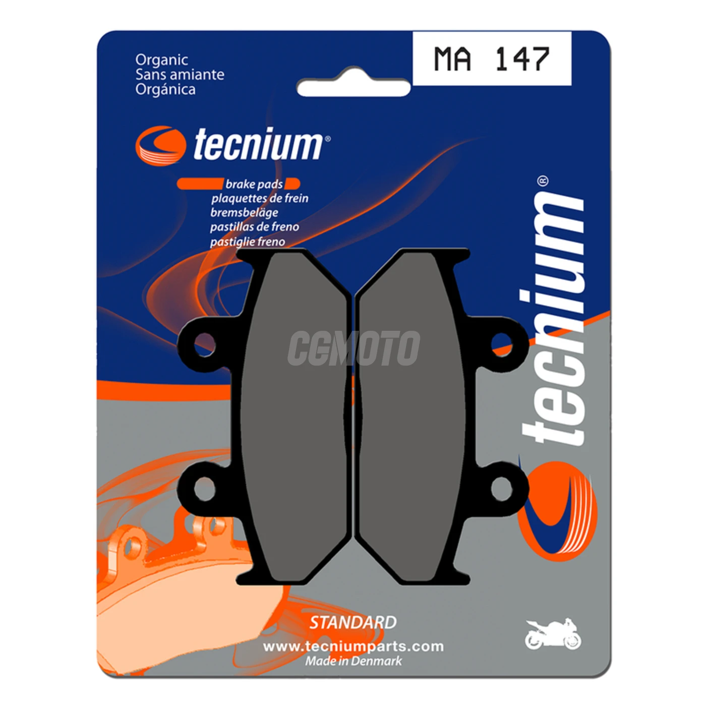 Plaquettes de frein TECNIUM MA147 Organique