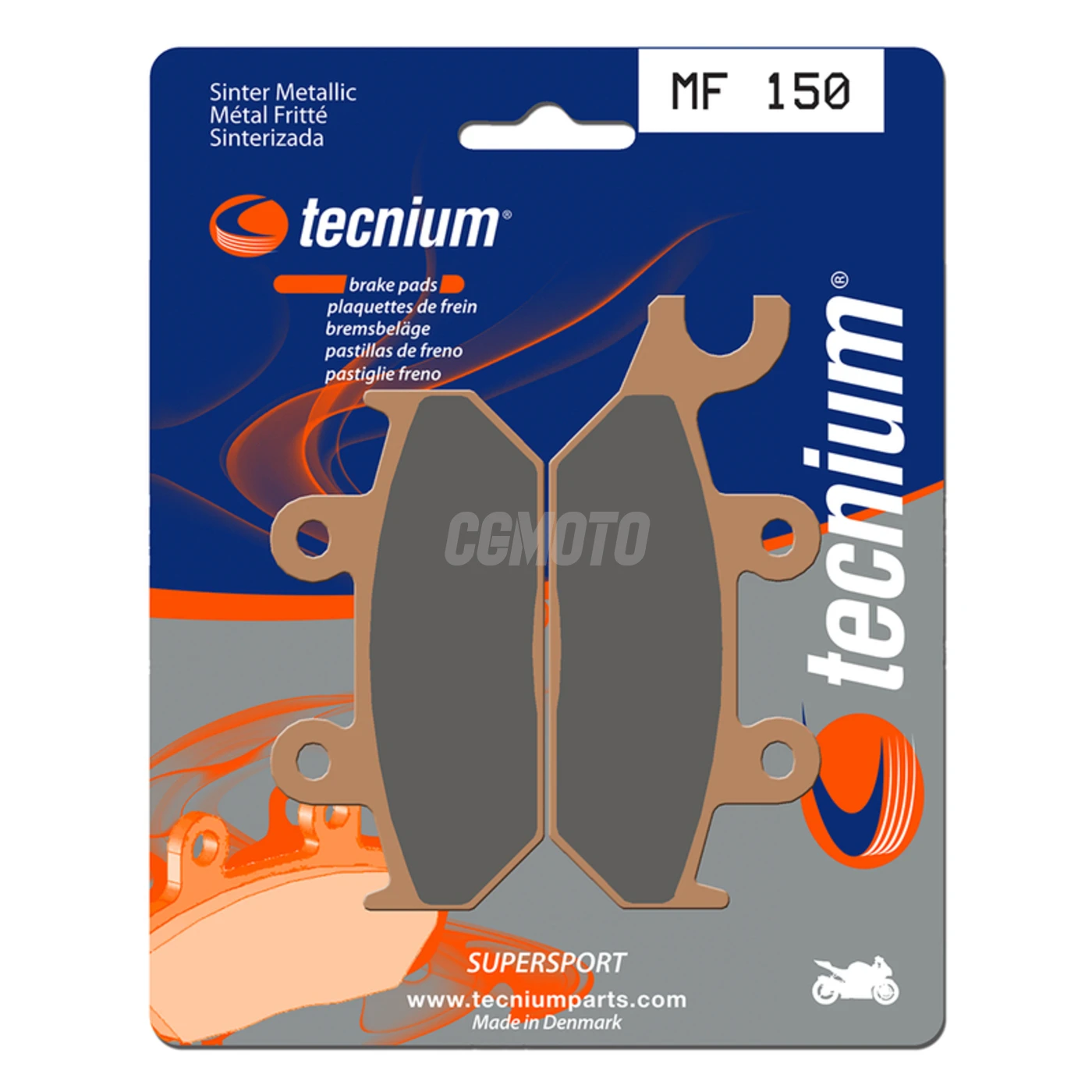 Plaquettes de frein TECNIUM MF150 Métal fritté