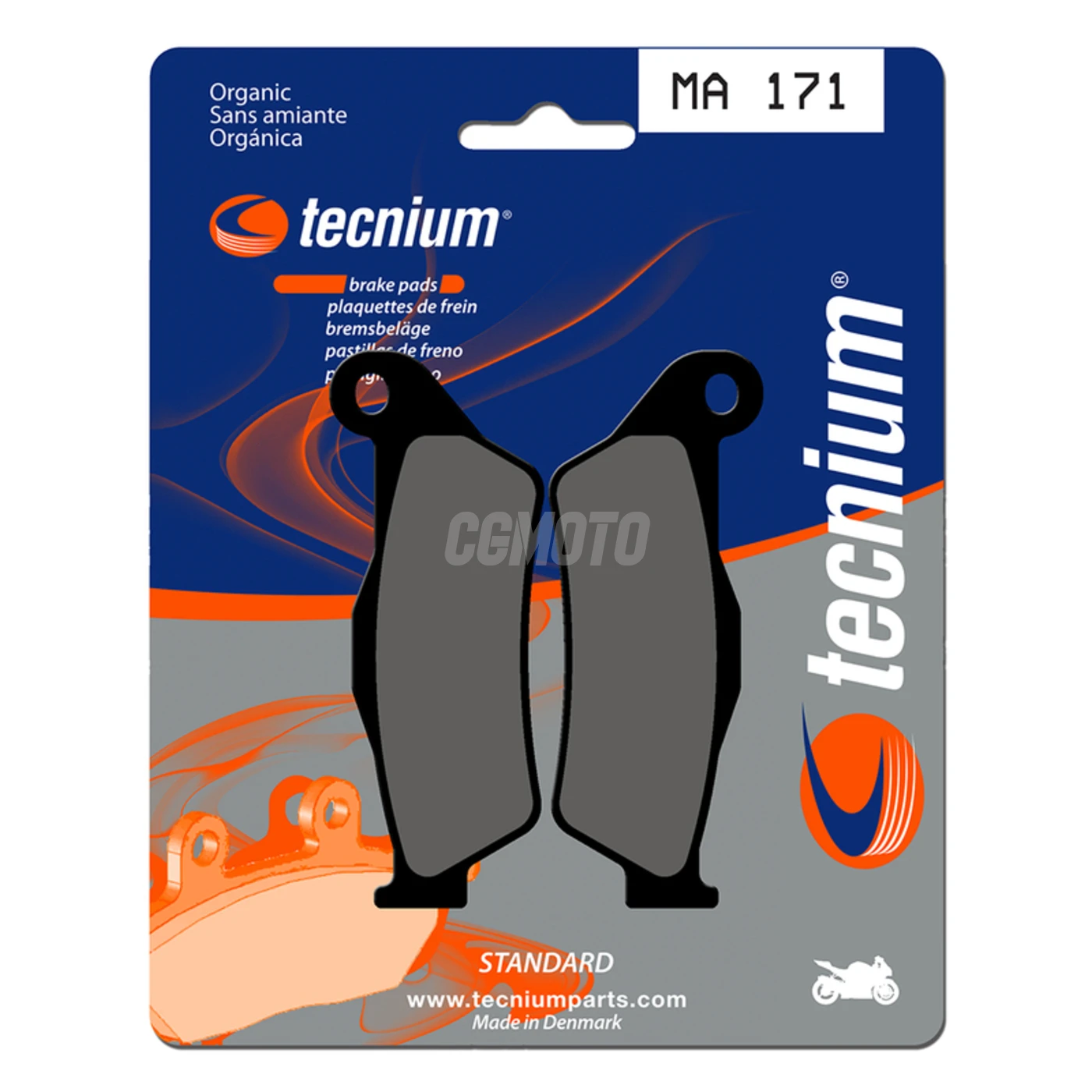 Plaquettes de frein TECNIUM MA171 Organique