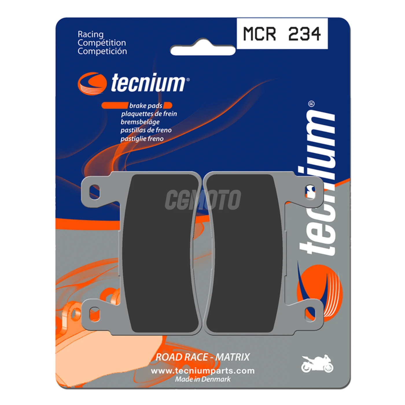 Plaquettes de frein TECNIUM  MCR234 Métal Fritté Carbone