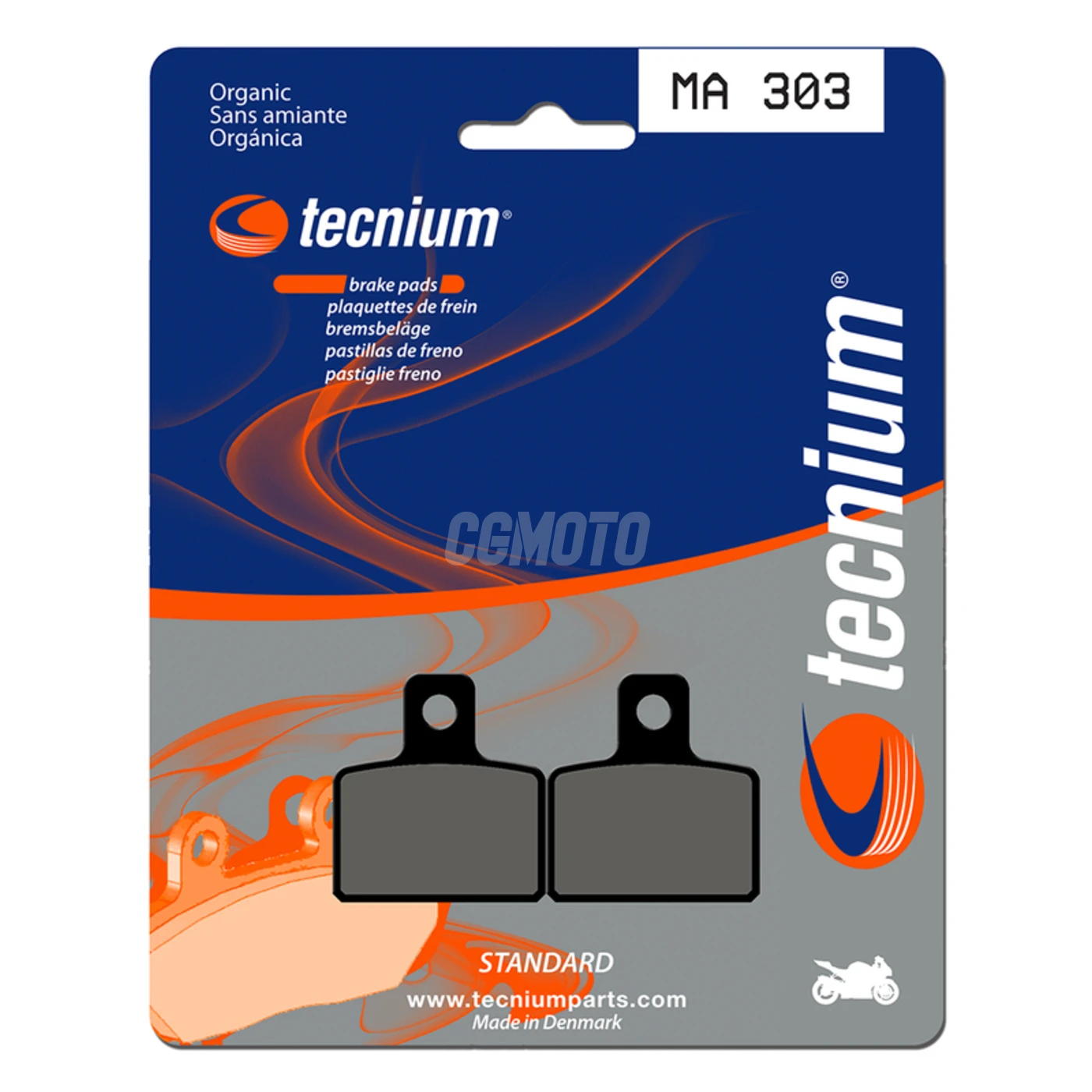 Plaquettes de frein TECNIUM MA303 Organique