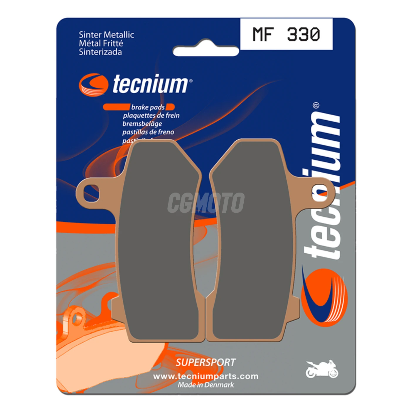 Plaquettes de frein TECNIUM MF330 Métal fritté