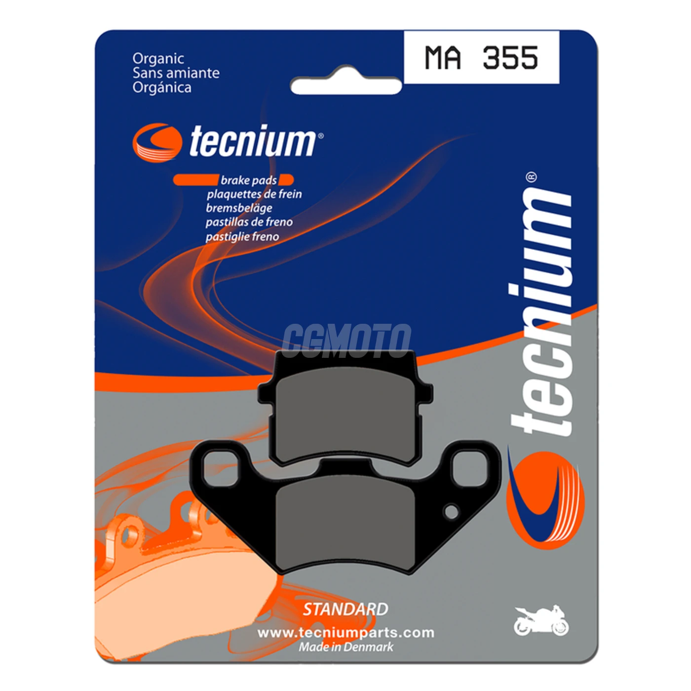 Plaquettes de frein TECNIUM MA355 Organique