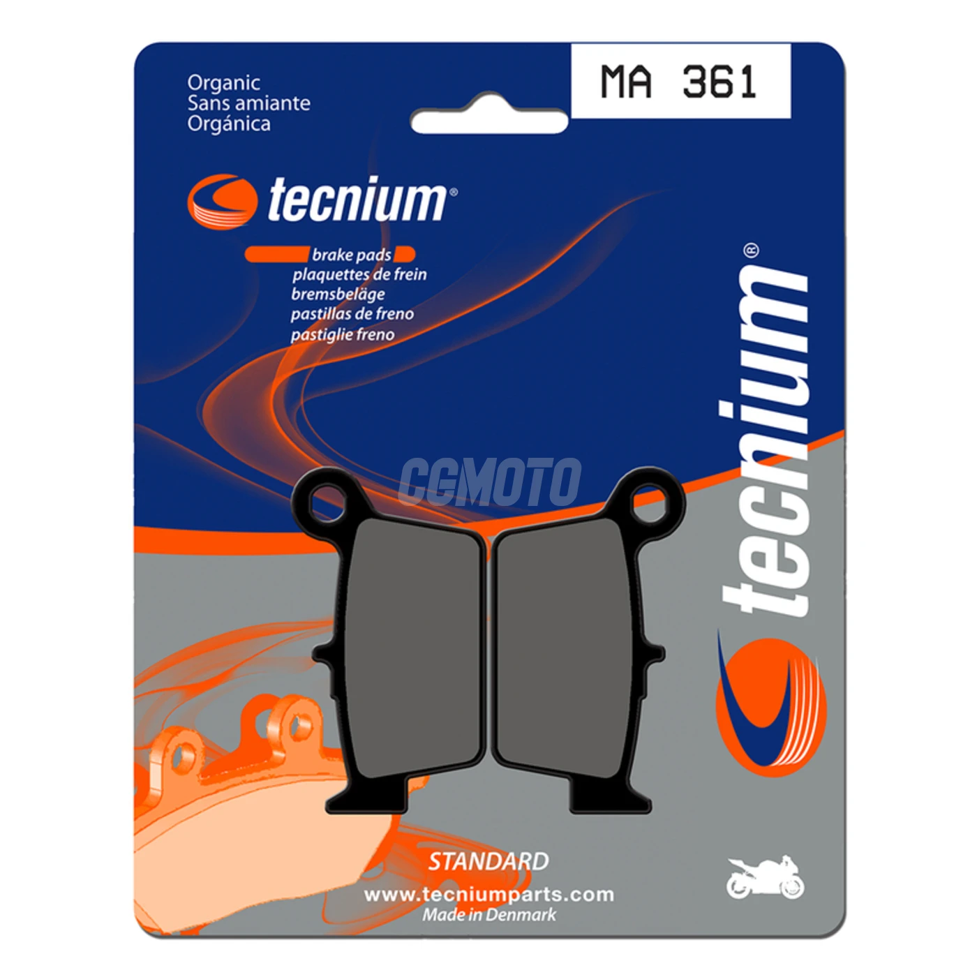 Plaquettes de frein TECNIUM MA361 Organique