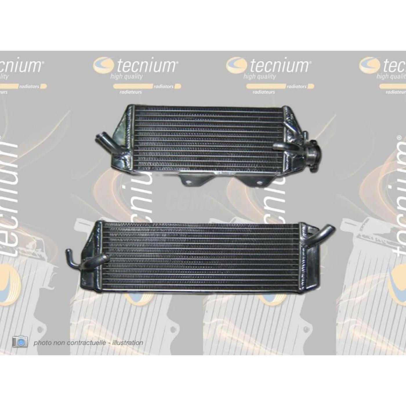 radiateur Tecnium droit pour Kawasaki