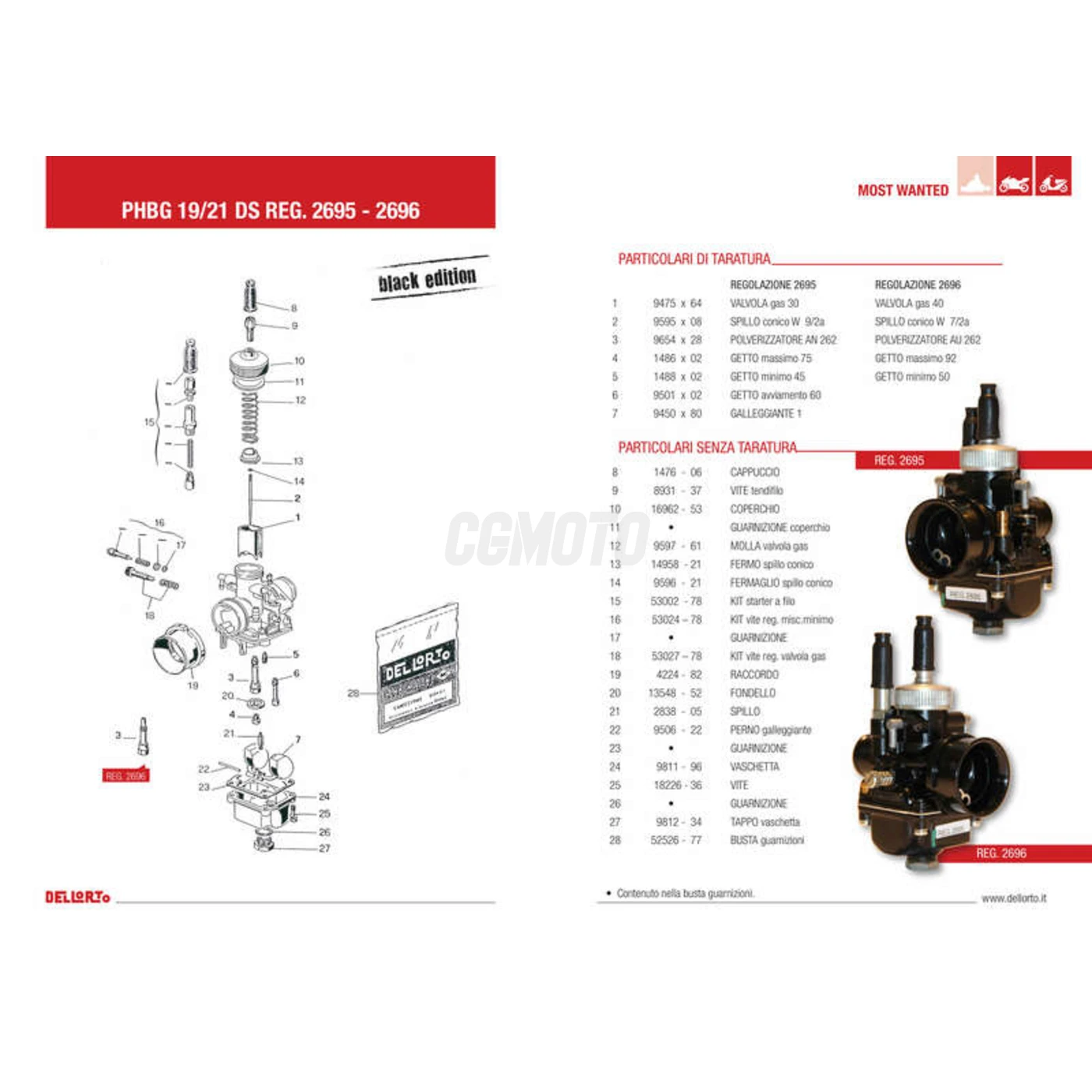 Carburateur Ø19 PHBG Racing Dellorto Black Edition