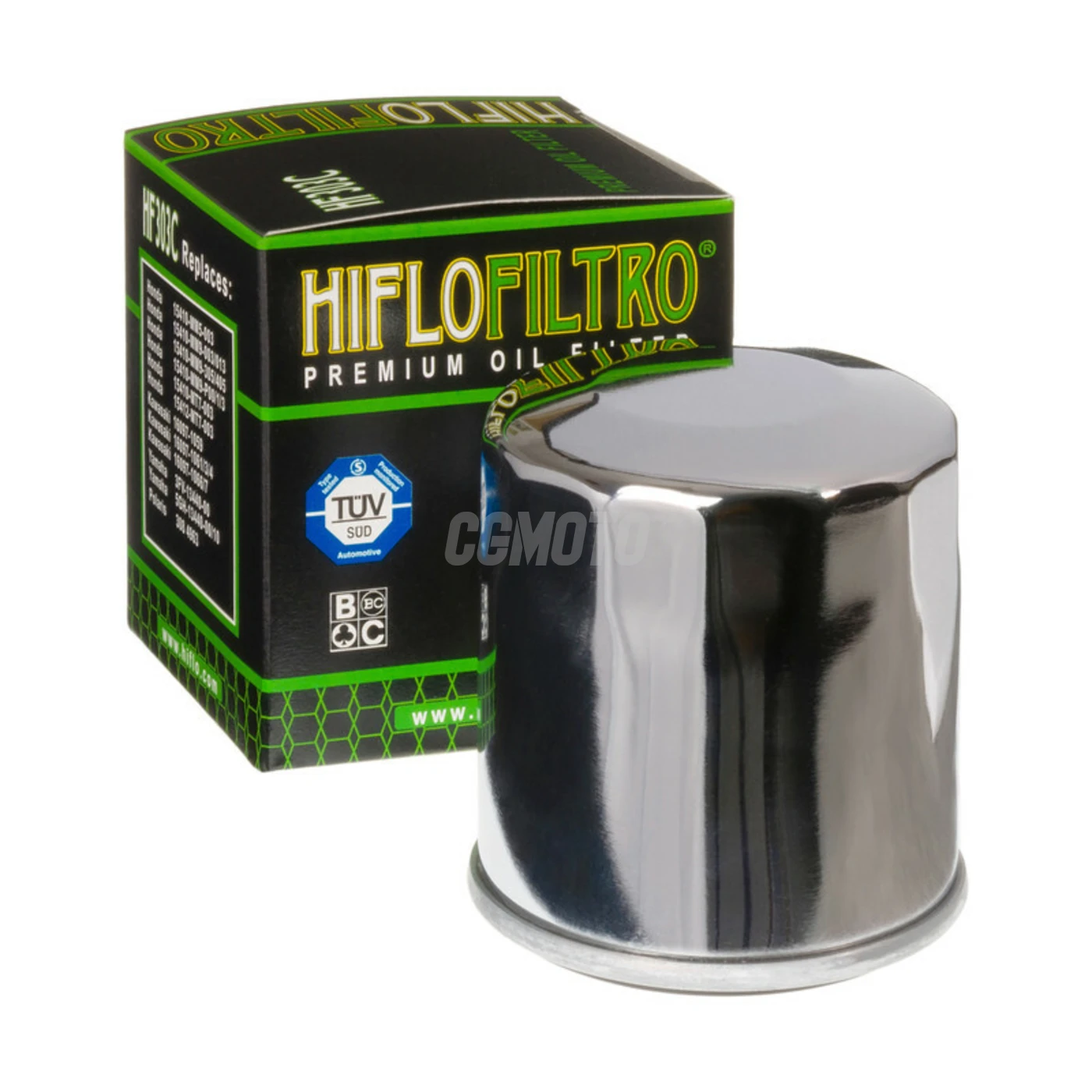 Filtre à huile Hiflofiltro HF303C chromé