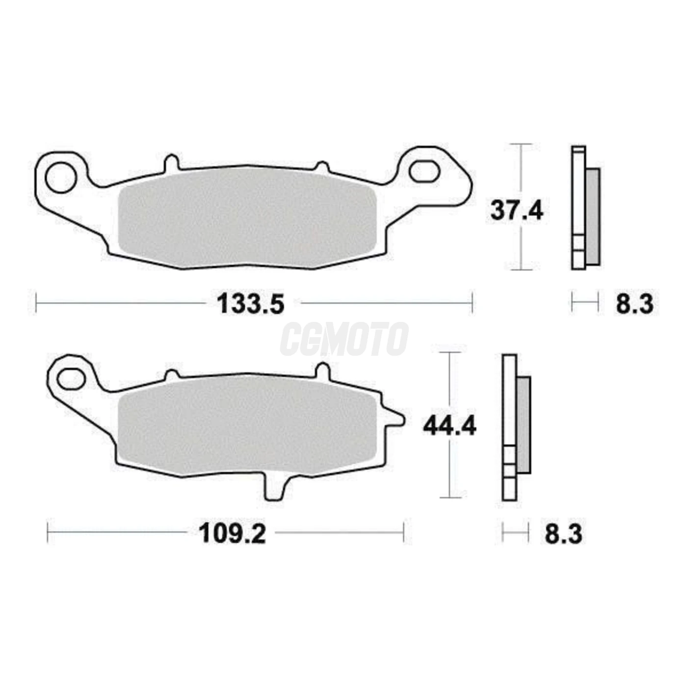 Plaquette de frein Organique Eco-Friction Route