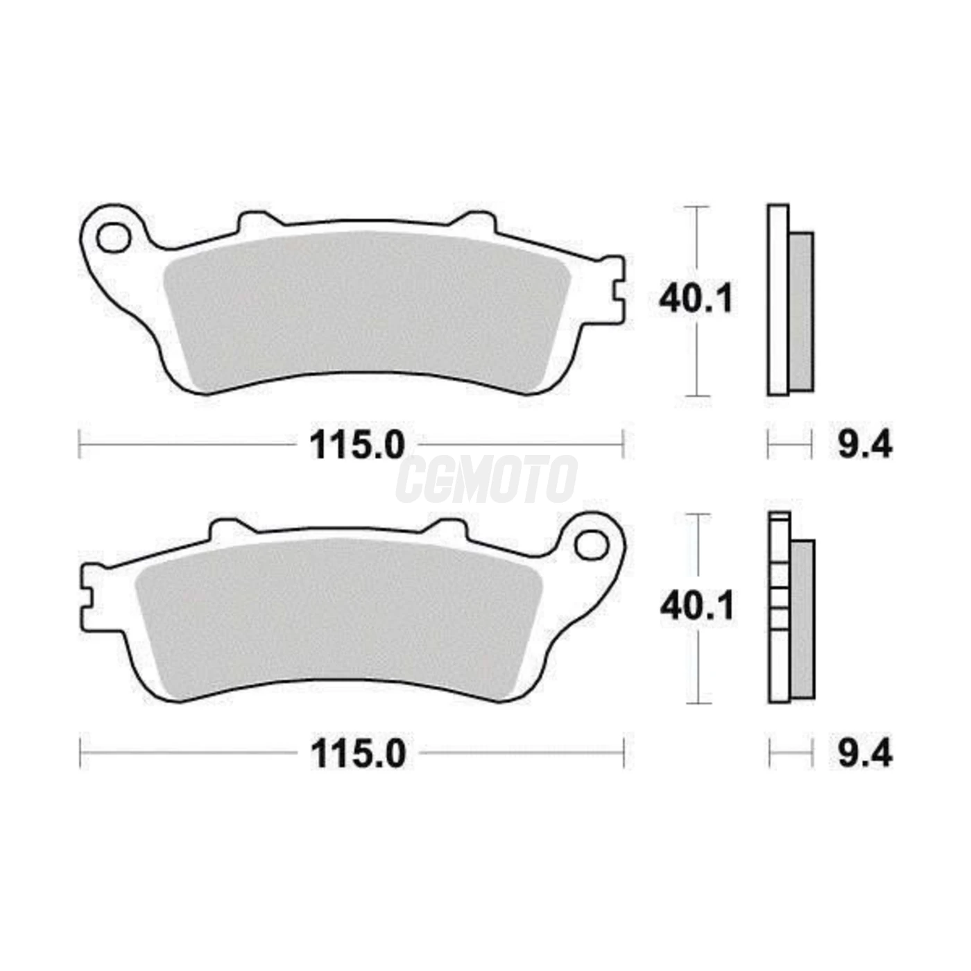 Plaquette de frein Métal Fritté Sinter Grip Maxi Scooter