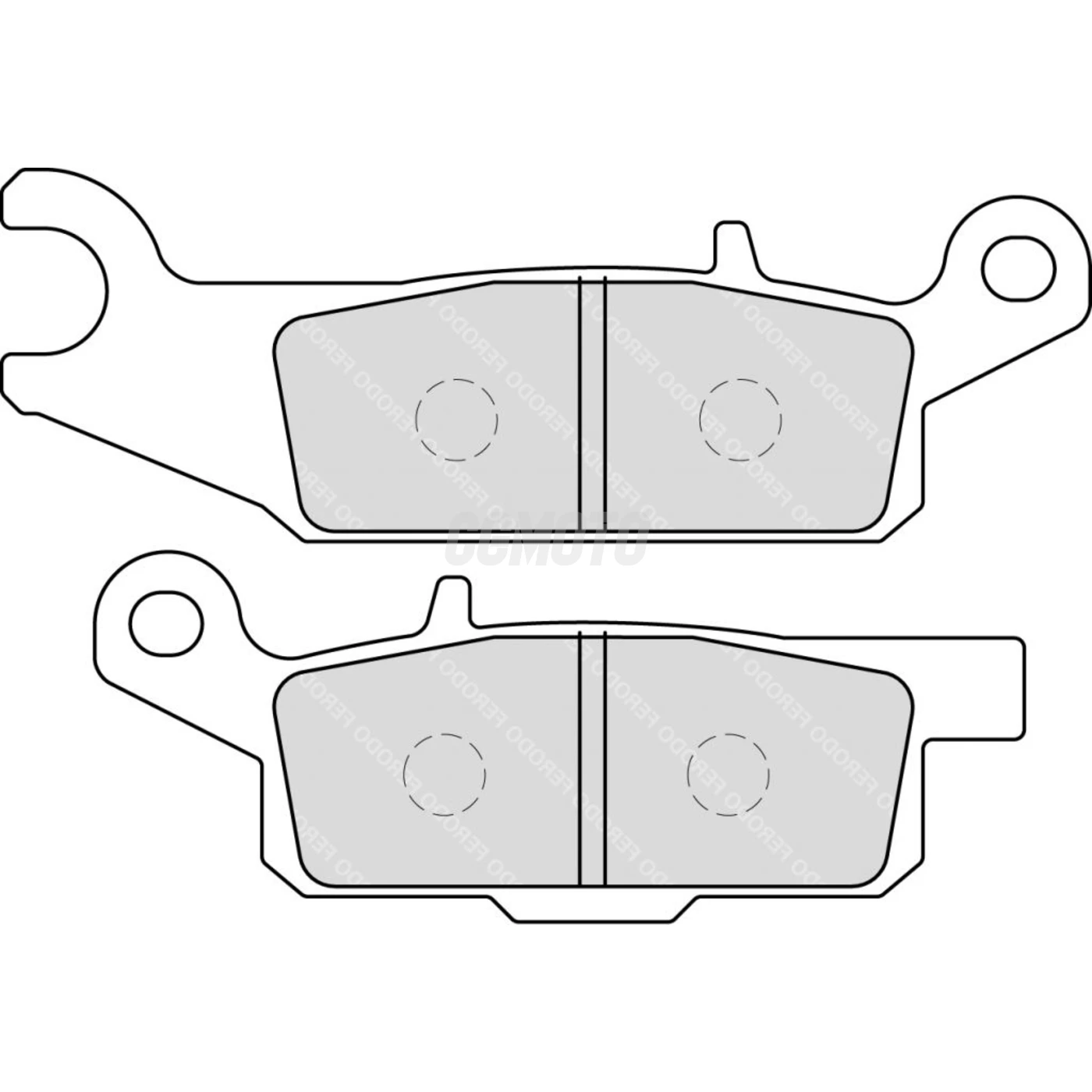 Ferodo - Plaquette de frein Organique Eco-Friction Route AVANT DROIT