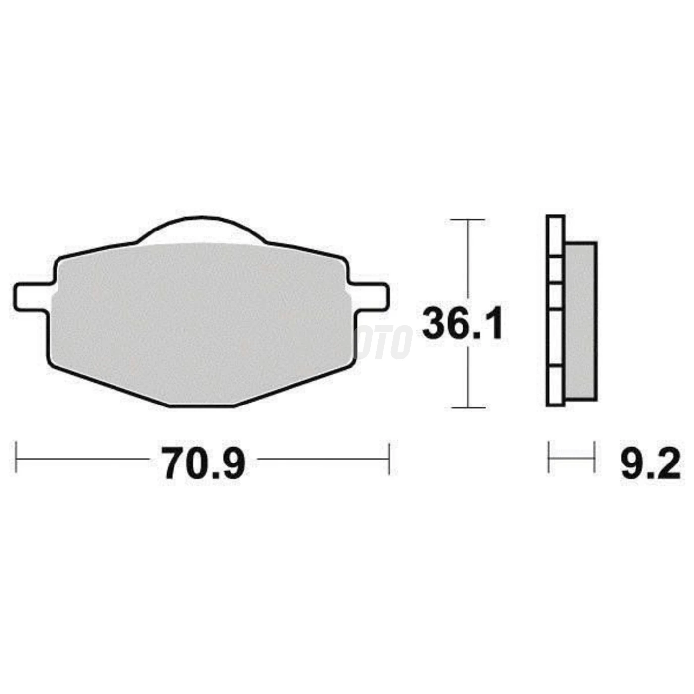 Plaquette de frein Organique Eco-Friction Route