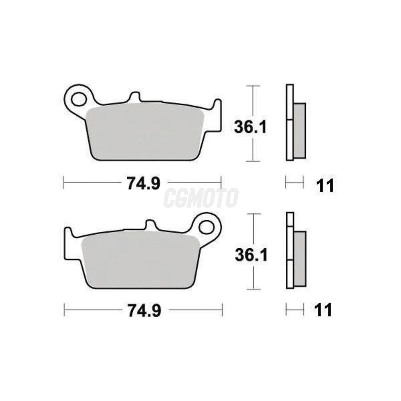 Plaquette de frein Organique Eco-Friction Route