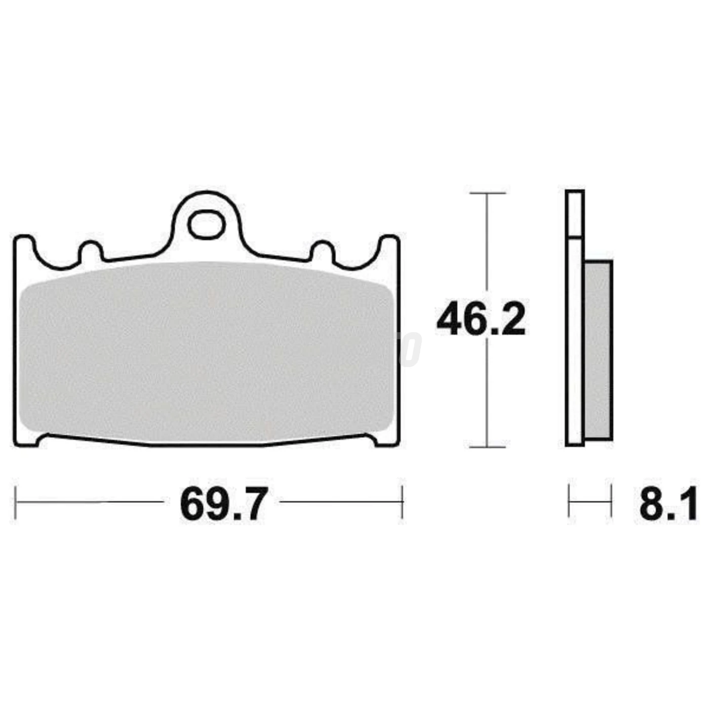 Plaquette de frein Organique Eco-Friction Route