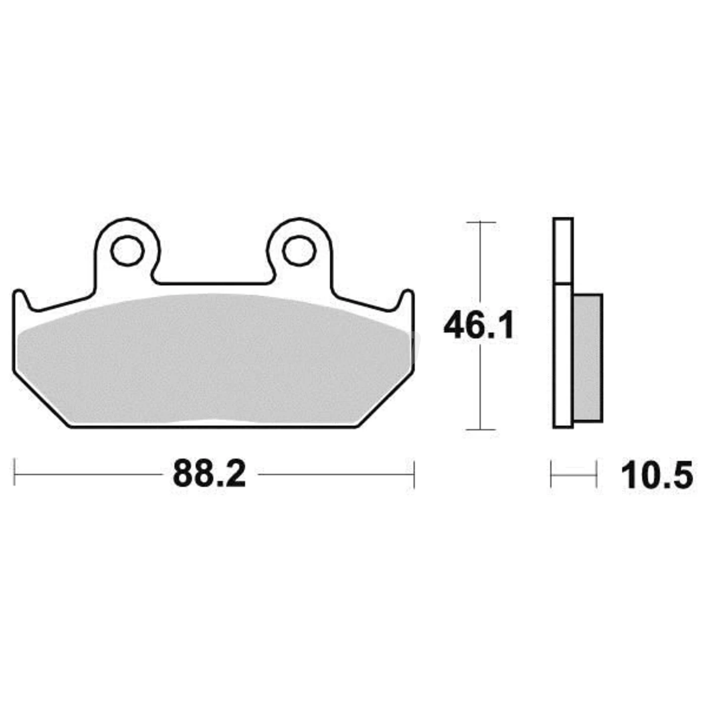 Plaquette de frein Organique Eco-Friction Route