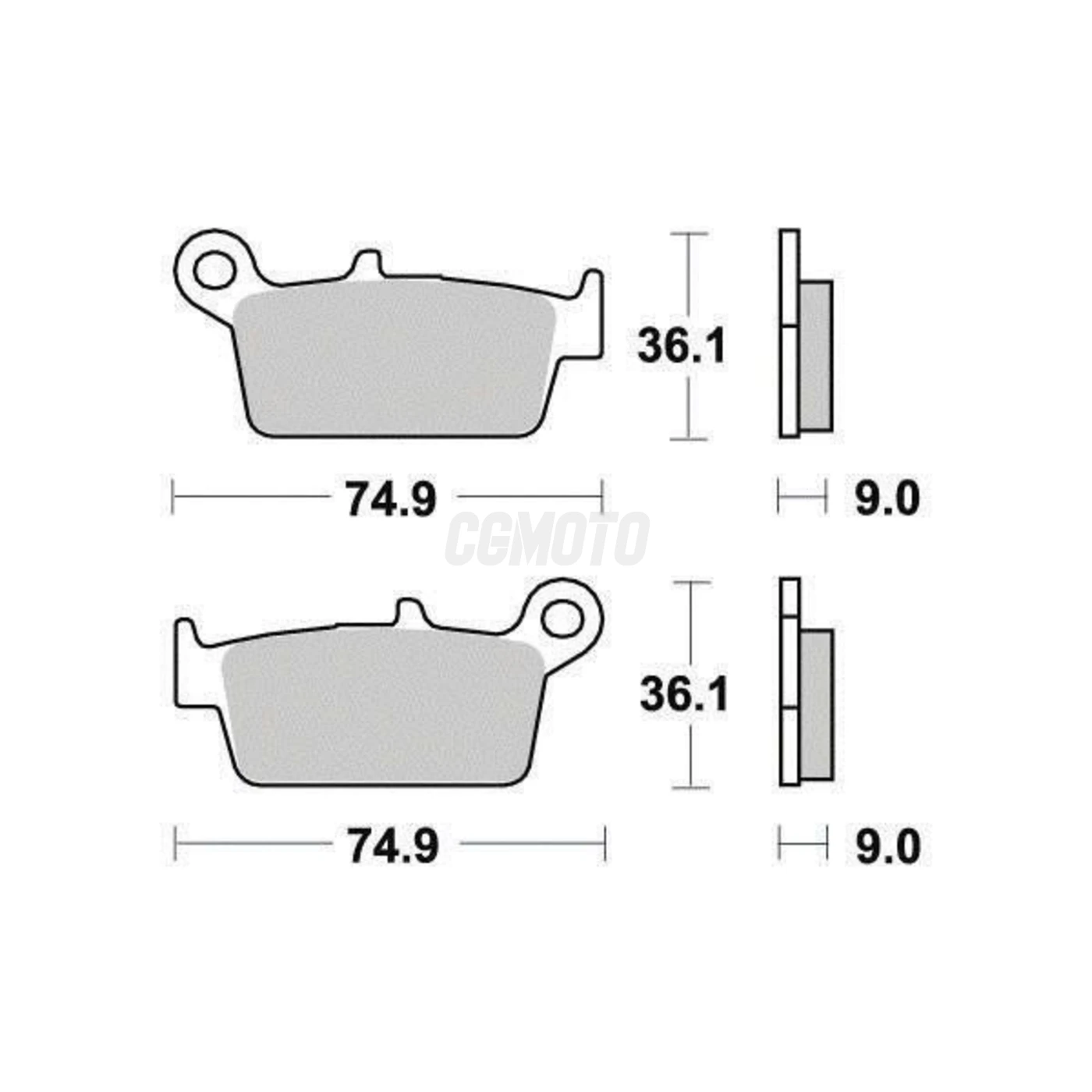 Plaquette de frein Organique Eco-Friction Route