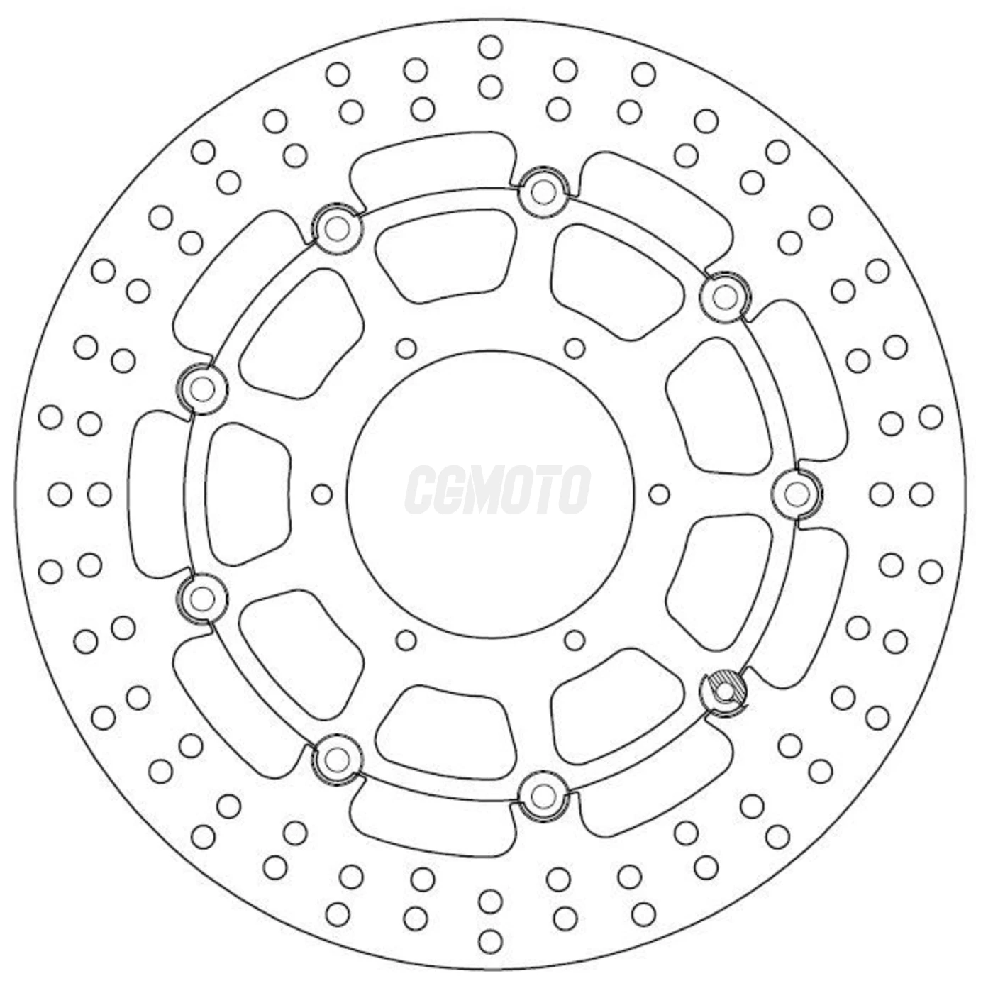 Disque de Frein Flottant HONDA - Homologué TÜV