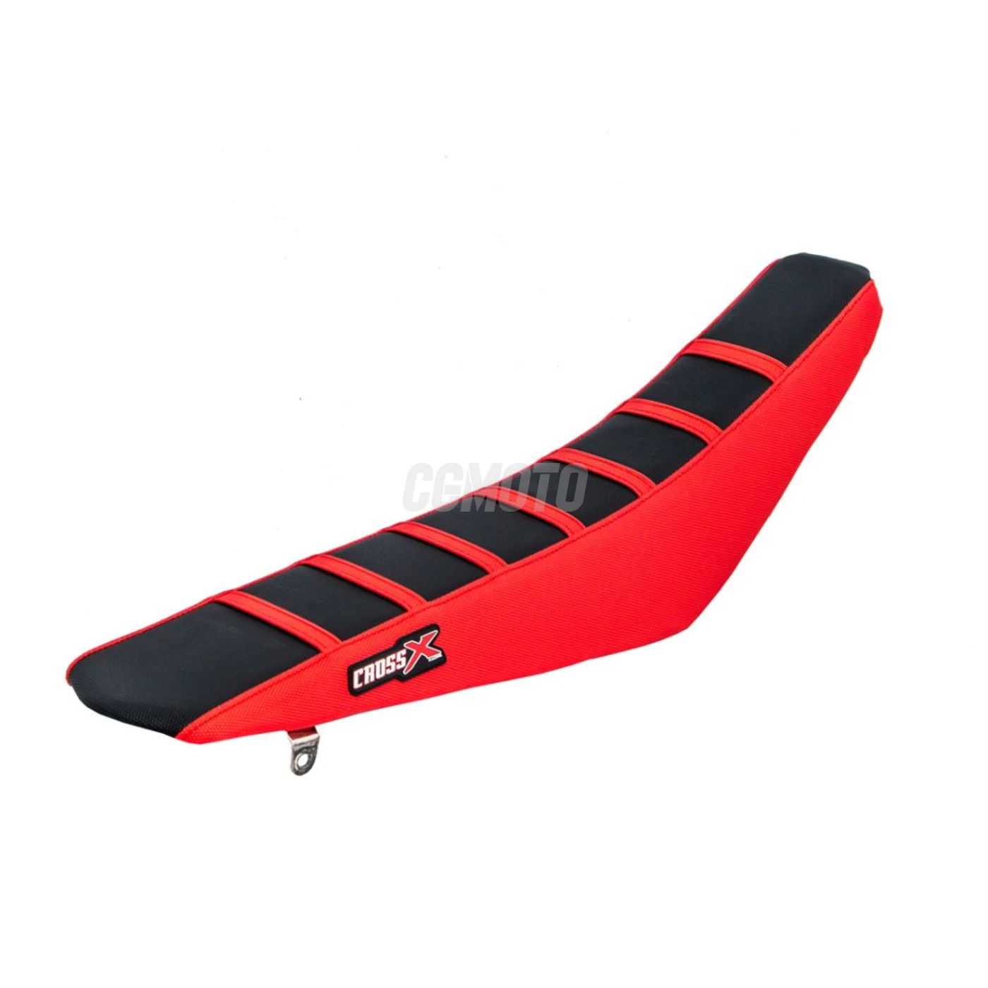 Housse de selle HONDA CRF 250 04-09 CRFX 250 04-16 CRF 450 05-08 CRFX 450 05-16 TOP BLACK- SIDE RED-STRIPES RED (M110-3BRR)