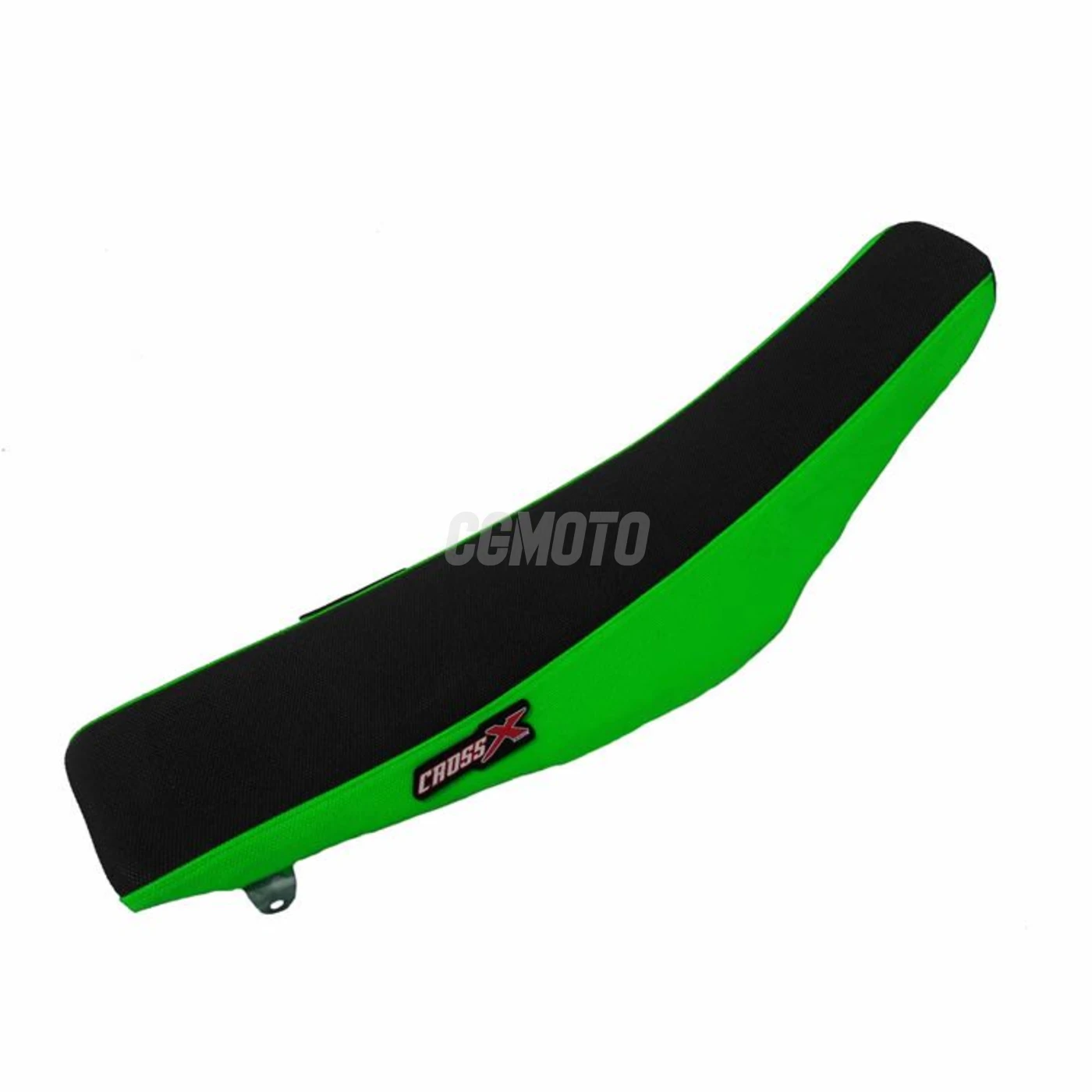 Housse de selle KAWASAKI KX 65 00-20 KLX 110 02-20 TOP BLACK- SIDE GREEN (M216-2BG)