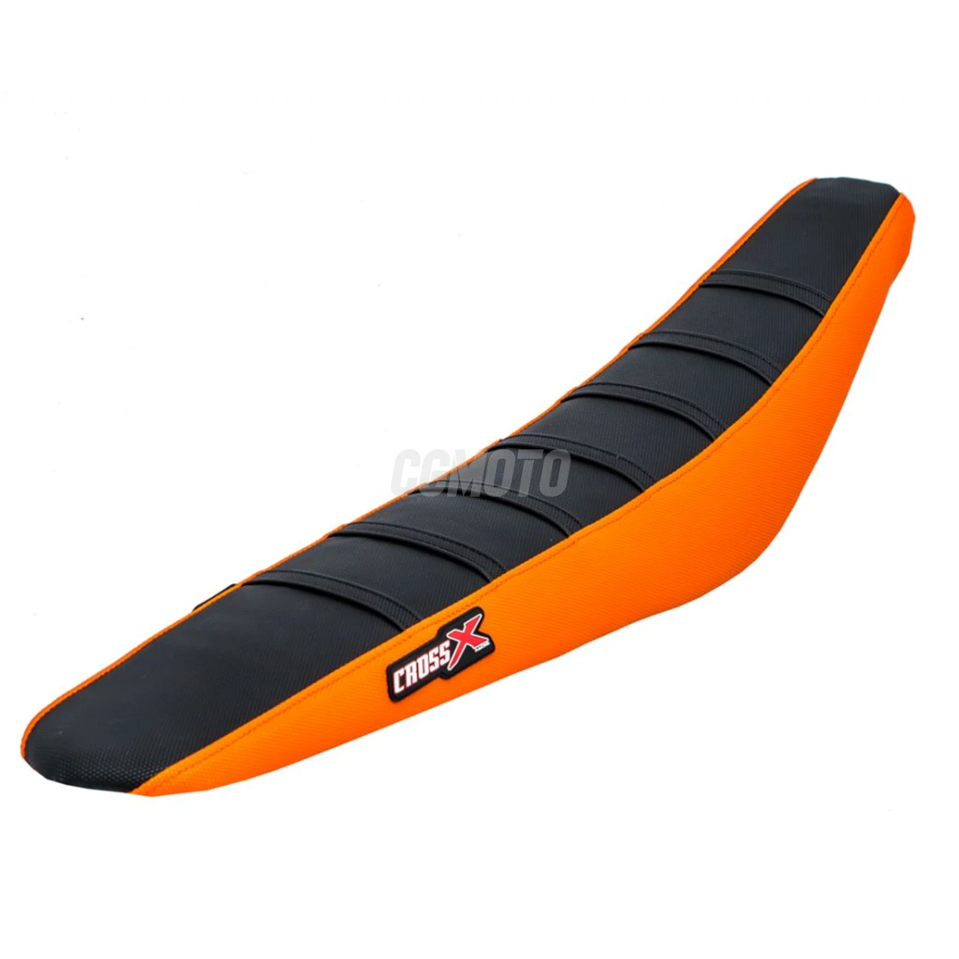 Housse de selle KTM SX-SXF 125-525 11-15 SX 250 16 EXC 12-16 TOP BLACK- SIDE ORANGE-STRIPES BLACK (M514-3BOB)