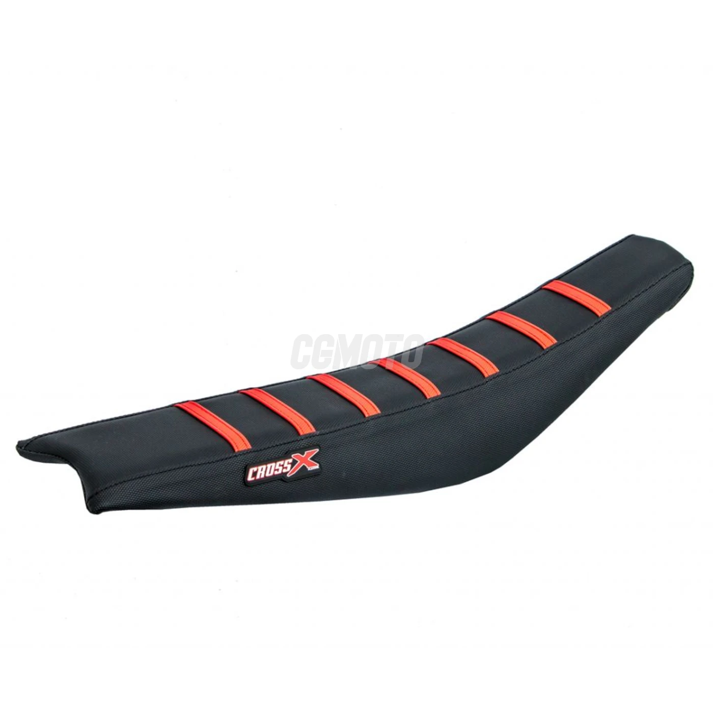 Housse de selle GASGAS EC-ECF 2007-2011 TOP BLACK- SIDE BLACK-STRIPES RED (M810-3BBR)