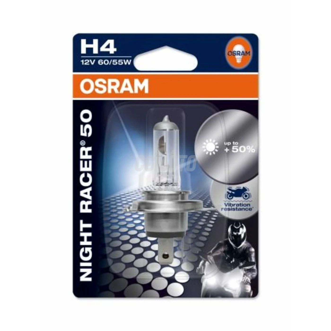 Ampoule H4-12V 60/55W Night Racer 50 P43t Xtra White