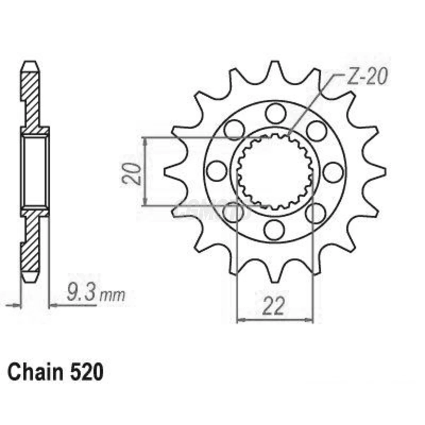 Pignon TT Esjot Lightweight