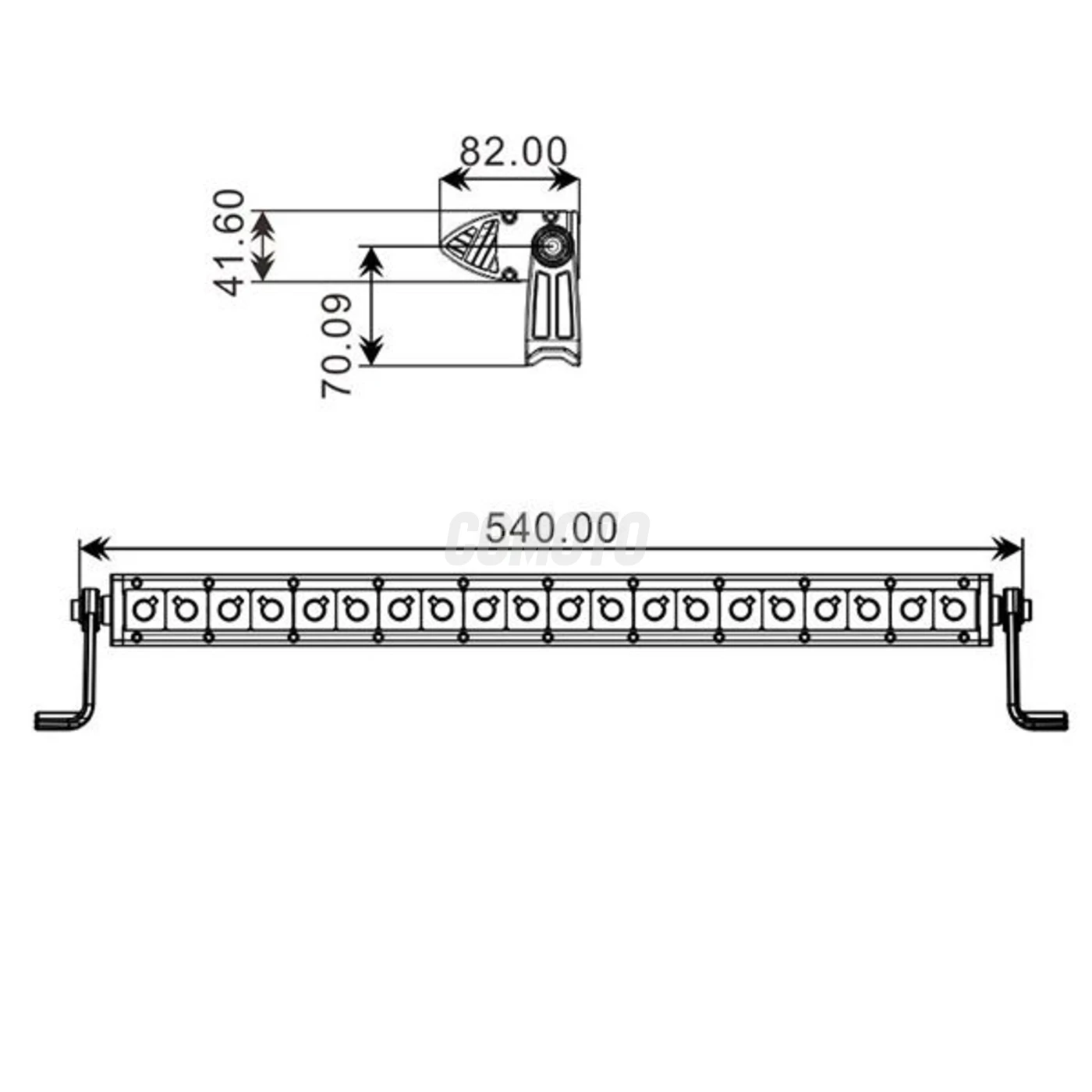 Projecteur 20 LED Quad 