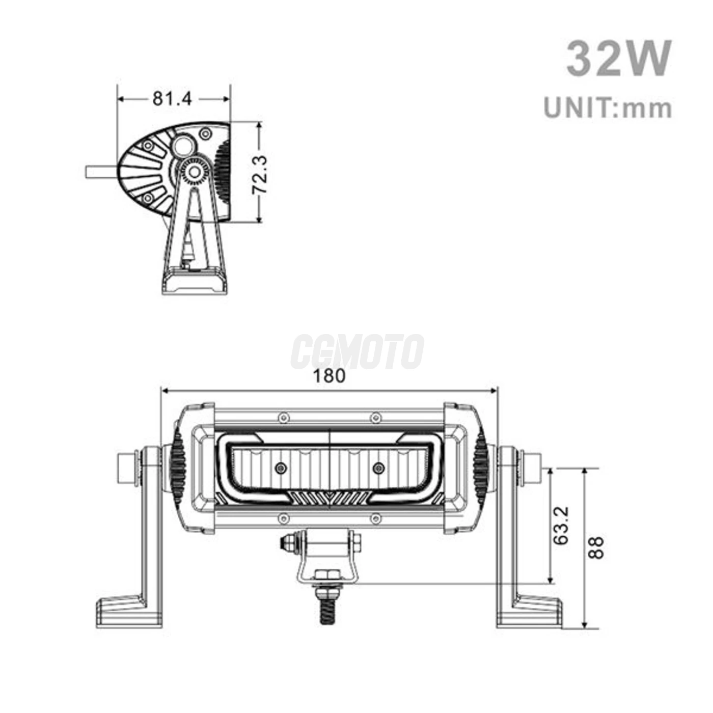 Projecteur LED 32W