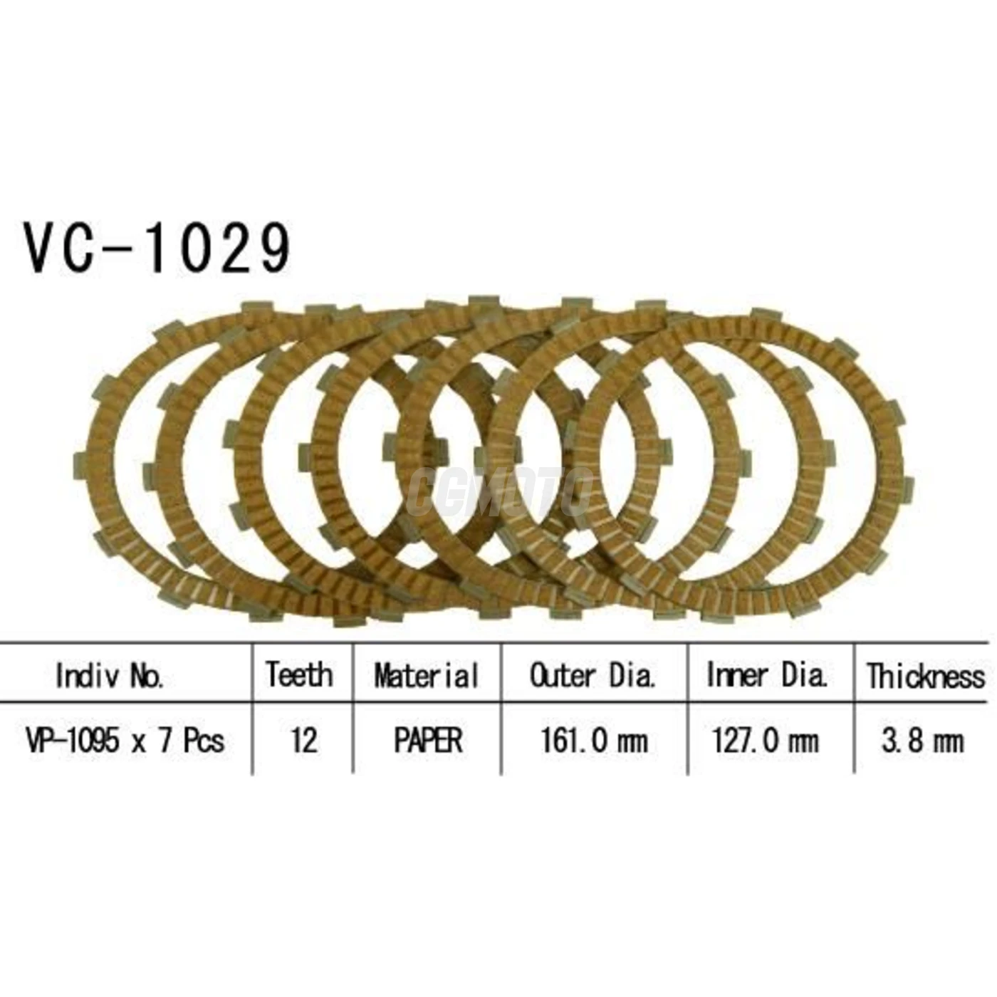 Kit Disques d'Embrayage Garnis Cbr1100 Xx 1999/2002