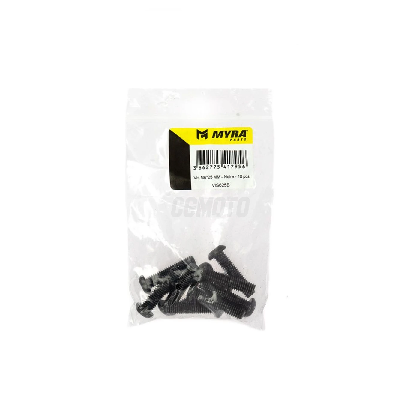 Vis M6*25 MM - Noire - 10 pcs