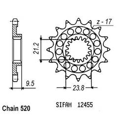 Pignon Suzuki Rm-z 450 05-