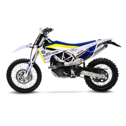 SBK LV ONE EVO 1/1 HUSQVARNA 701 ENDURO/SUPERMOTO INOX with catalyst (Warning: not compatible with OEM glide plate. Compatible with genuine accessories aluminium glide plate Ref.27003990044) FULL SYSTEM 1/1