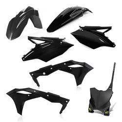 Kit plastique 5 elements KAWASAKI KXF250 18 - Noir