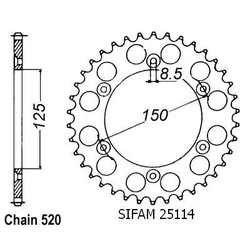 Couronne Ktm Acier