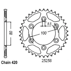 Couronne Rieju 50 Spike 06-